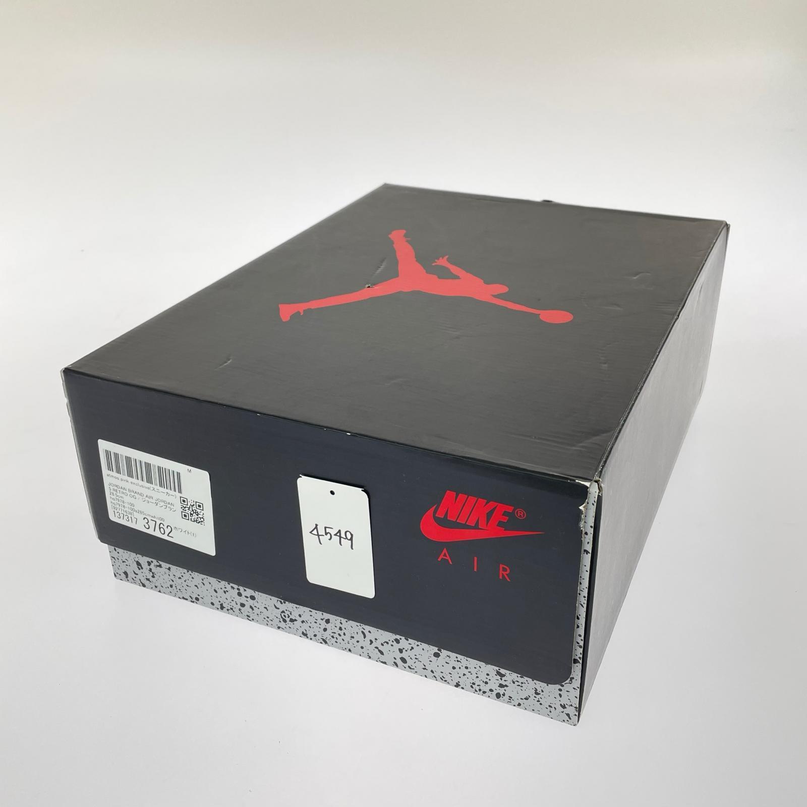 スニーカー AIR JORDAN 5 RETRO OG 28.5cm HQ7978-100 28.5cm (US10 1/2 UK10 EU47) ホワイト