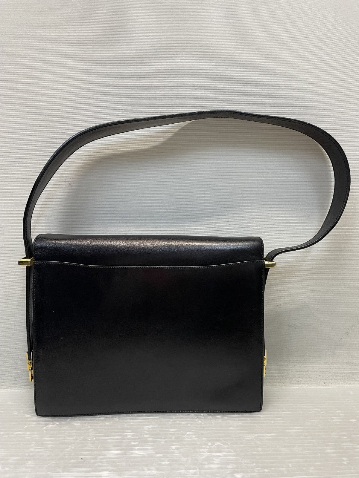 CELINE ホースキャリッジ 馬車金具 ワンショルダーバッグ ブラック