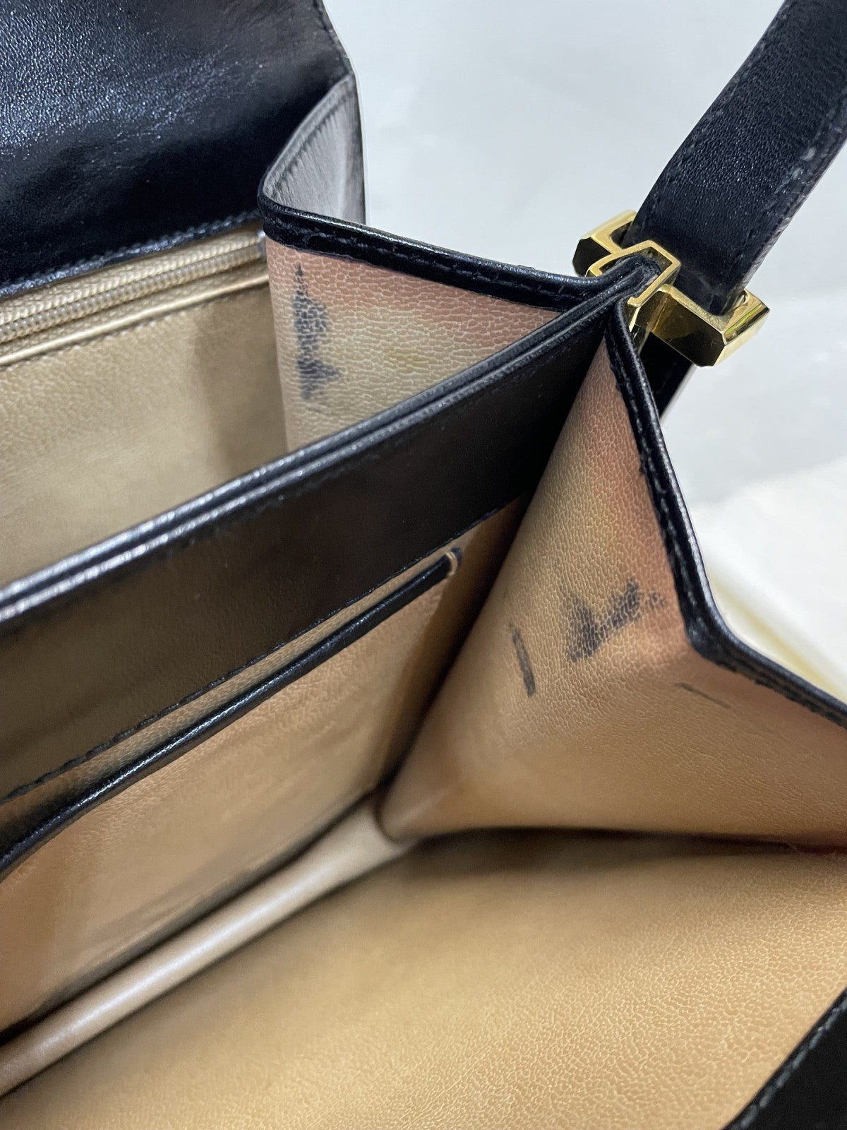 CELINE ホースキャリッジ 馬車金具 ワンショルダーバッグ ブラック