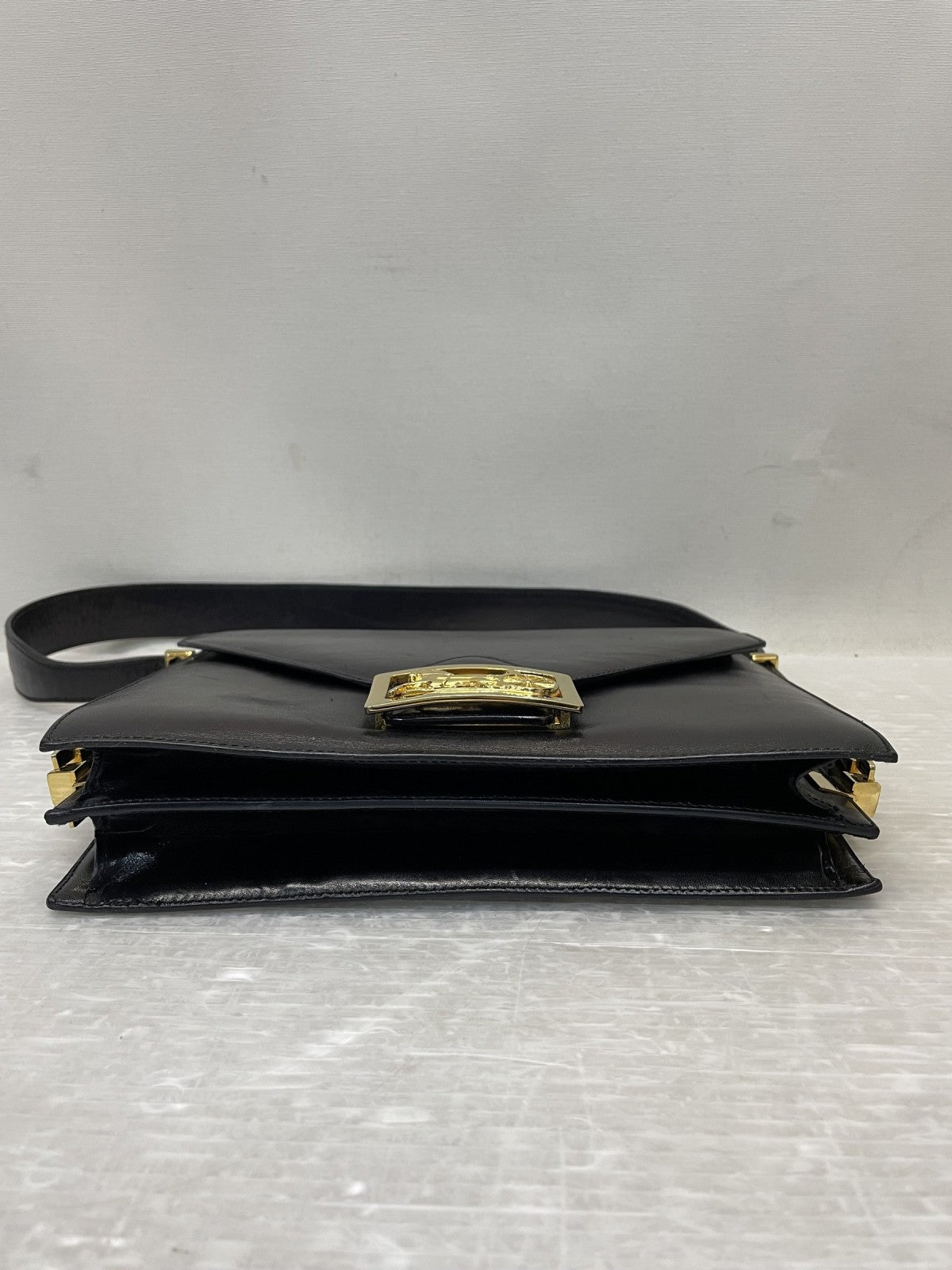 CELINE ホースキャリッジ 馬車金具 ワンショルダーバッグ ブラック