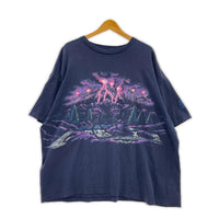 半袖Tシャツ 90s SIGNAL SPORTS USA製 サンダー アニマル Tシャツ XL ネイビー