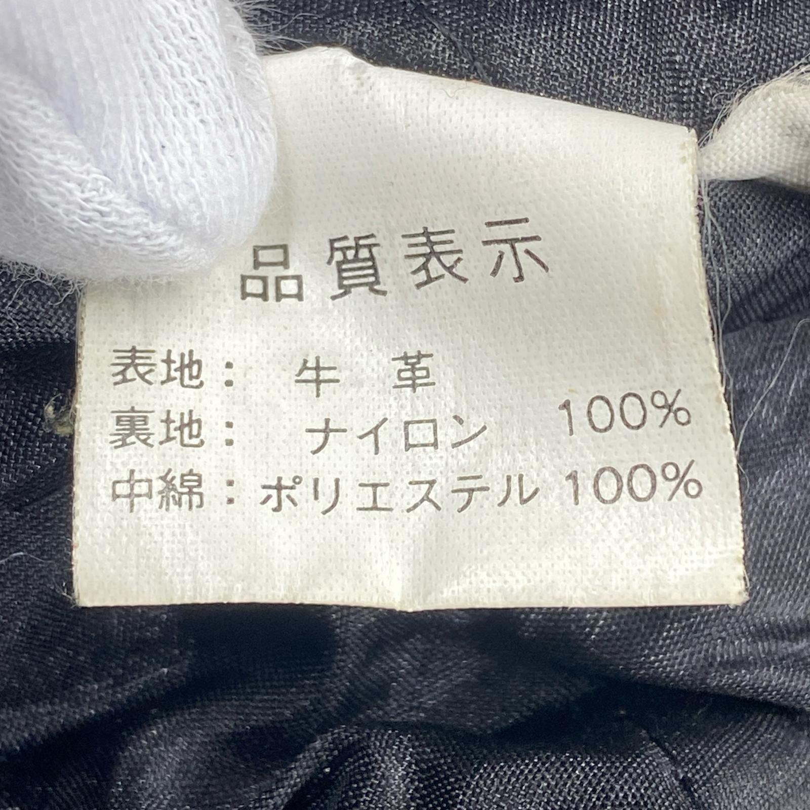 ライダースジャケット NANKAI(ナンカイ)レザー ロング ダブル ライダースジャケット ブラック