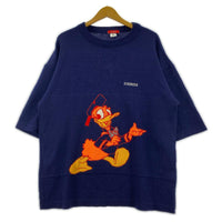 半袖Tシャツ iceberg ドナルドダッグ S/Sニット L ネイビー