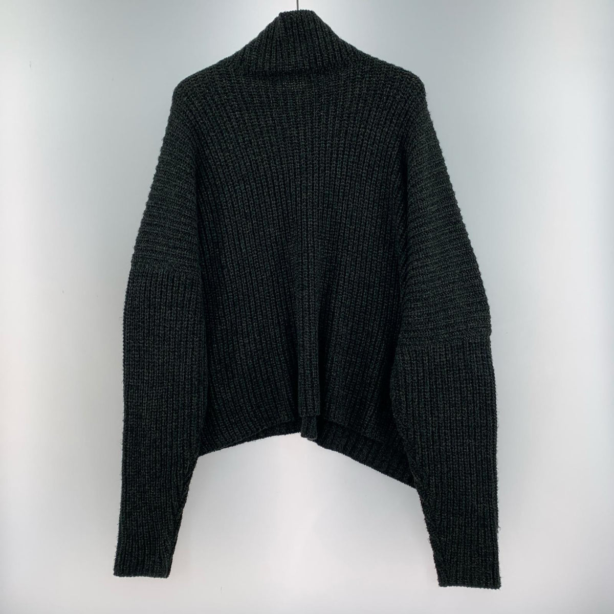 ニット HIGH NECK OVER KNIT (M) S0-K05-830 チャコール M グレー