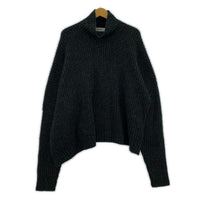 ニット HIGH NECK OVER KNIT (M) S0-K05-830 チャコール M グレー