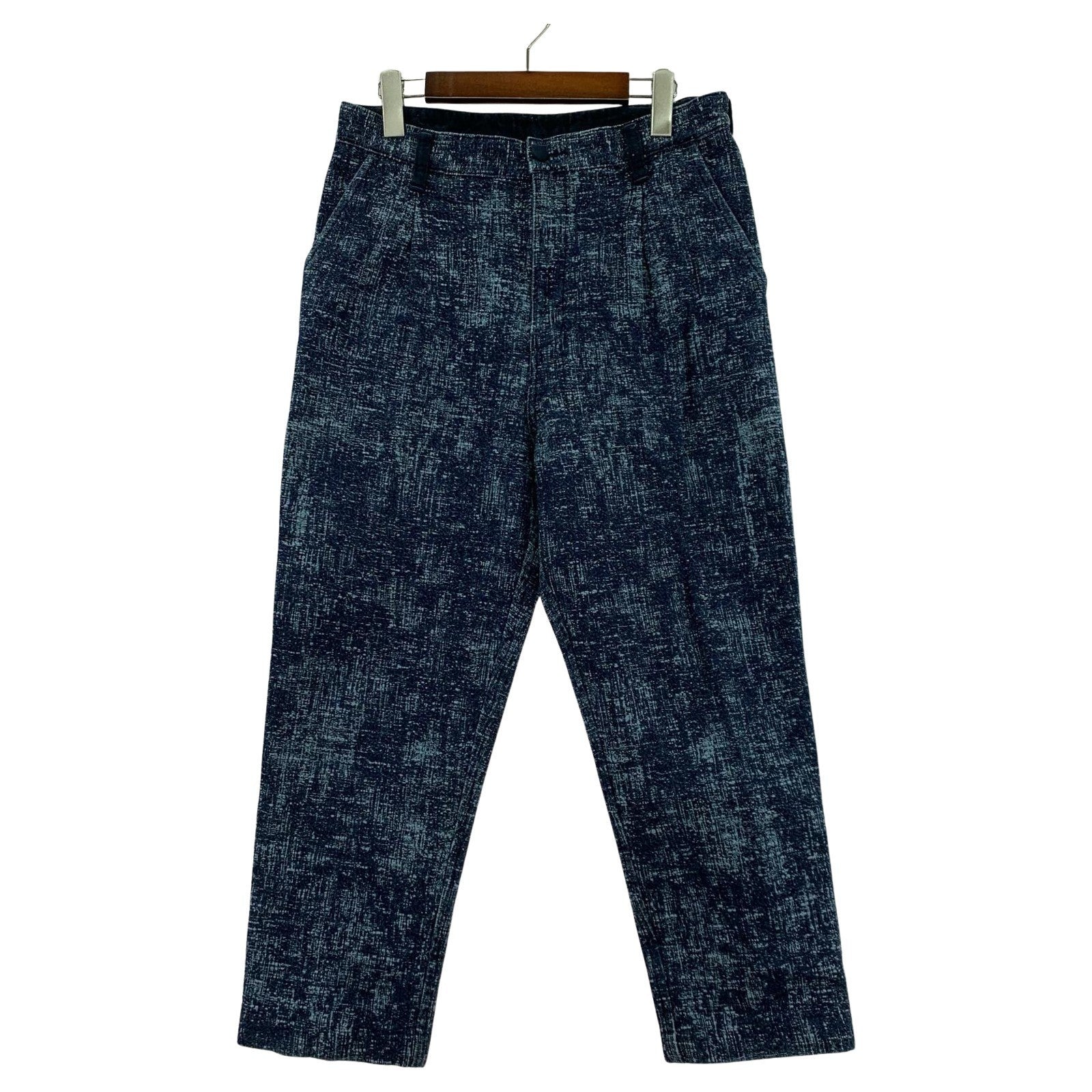 パンツ PEELED CLOTH CROPPED PANTS 青 (S) S ブルー