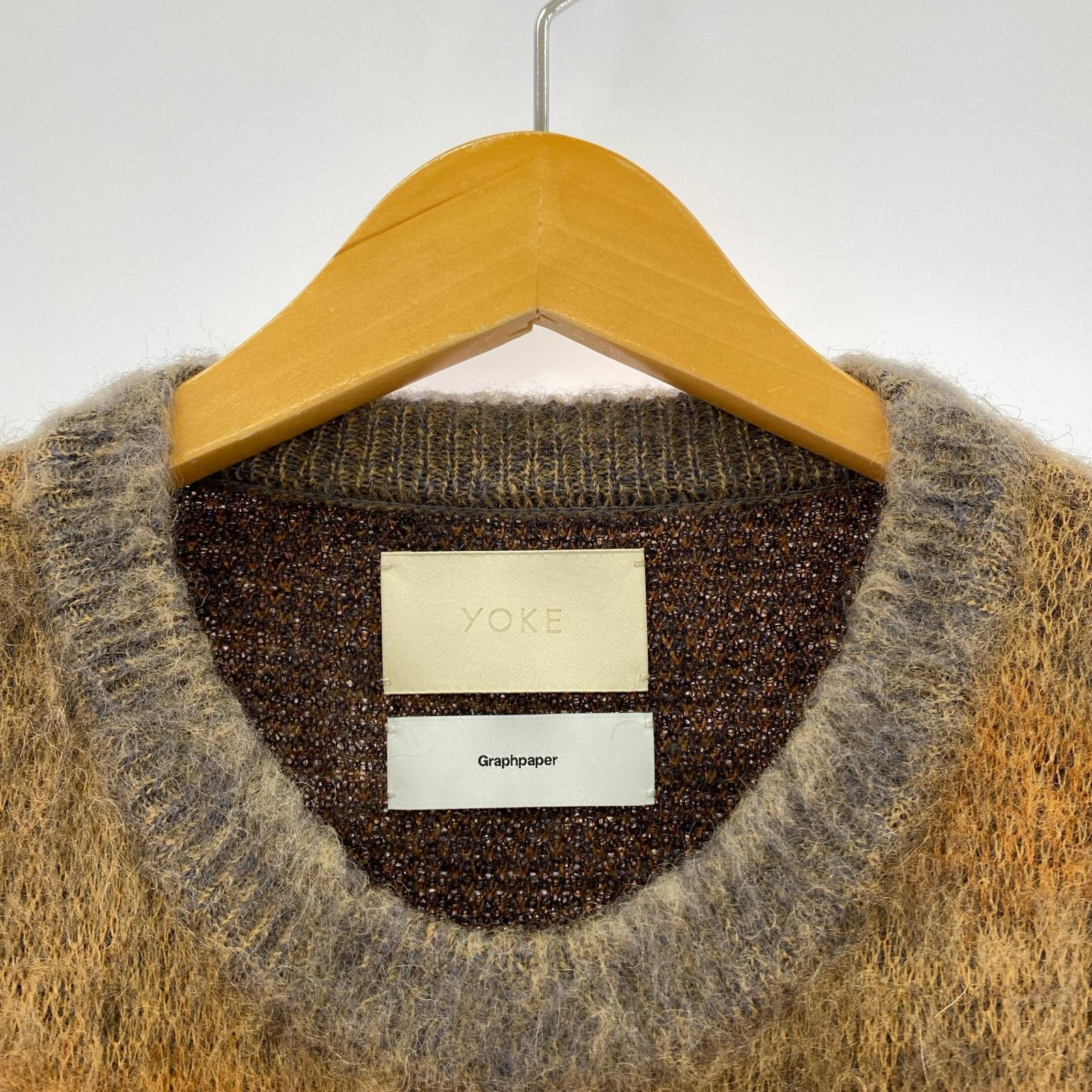 ニット 3AW LANDSCAPE MOHAIR JACQUARD KNIT 2 2