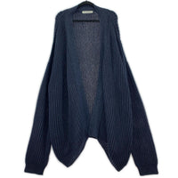 カーディガン seya./Paper Cardigan L ネイビー
