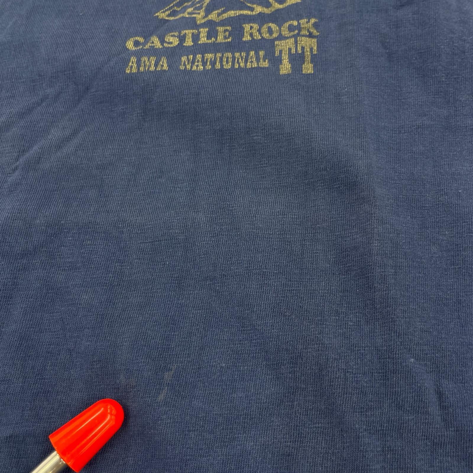 半袖Tシャツ 70s CASTLE ROCK L ネイビー