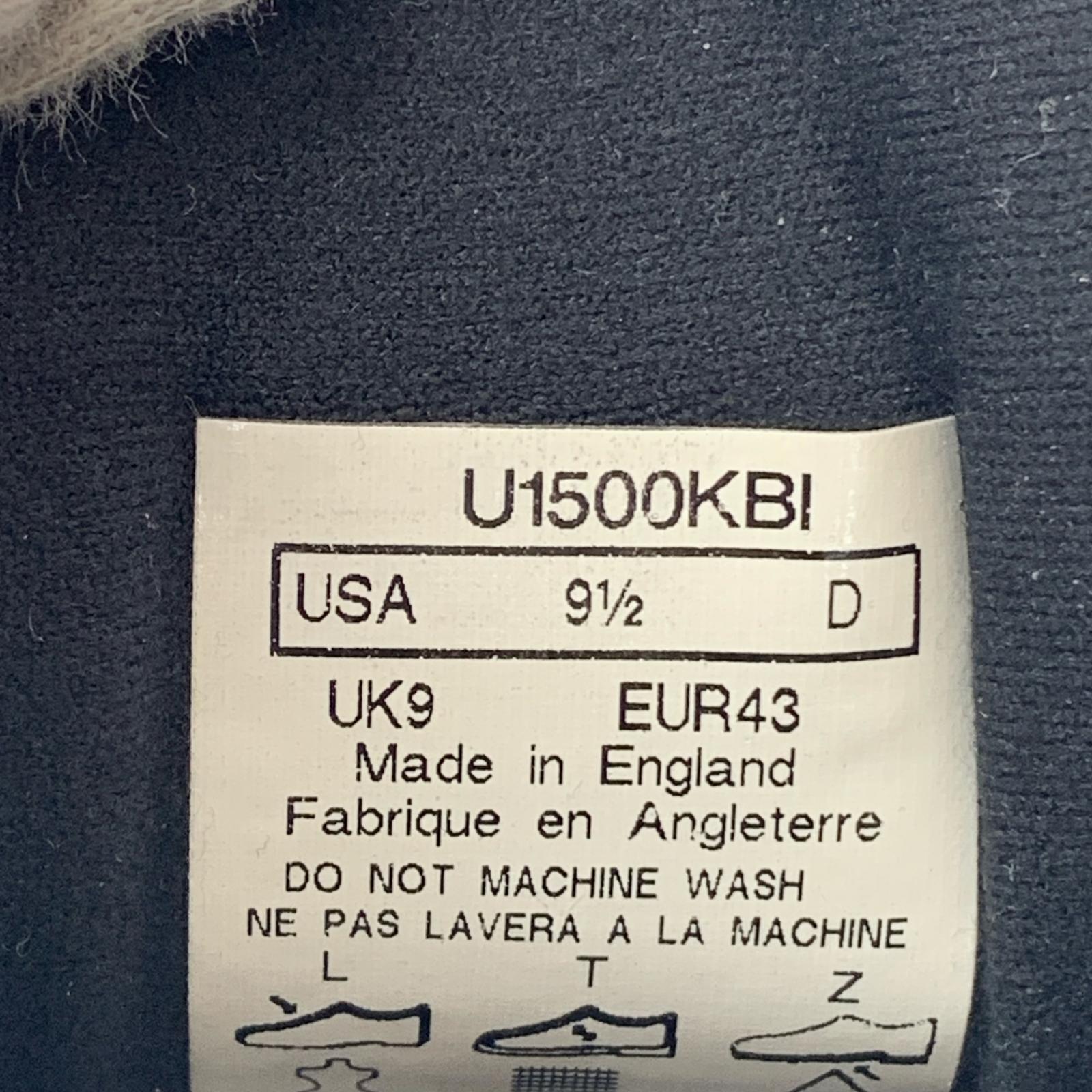 スニーカー 1500 Made in UK ブラック U1500KBI 27.5cm (US9 1/2 UK9 EU45) ブラック