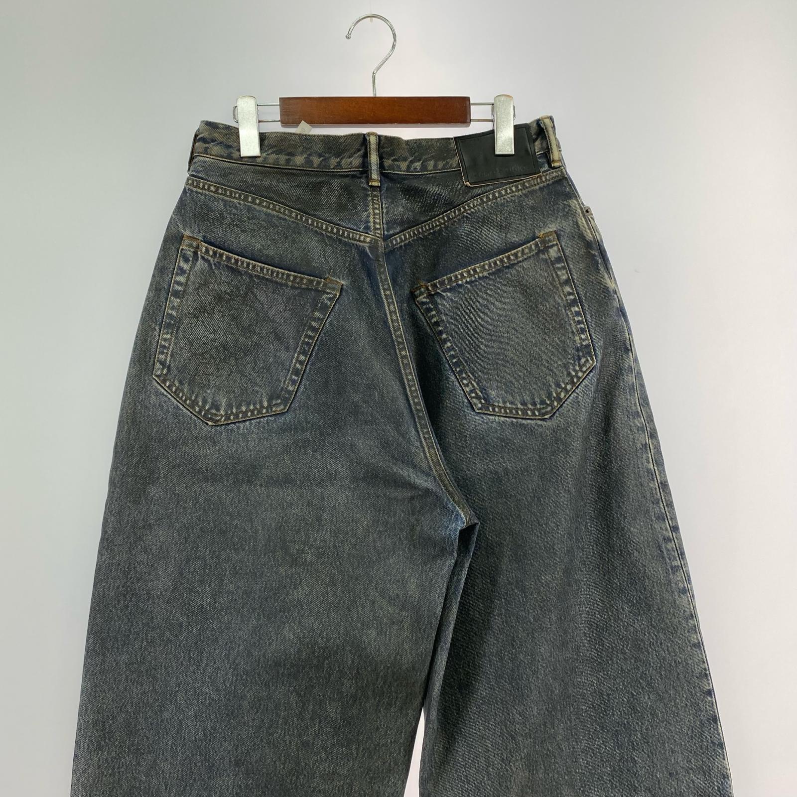デニムパンツ Acne Studios 2023 Asphalt Coating SUPER BAGGY JEANS コーティングバギーデニム 28/30