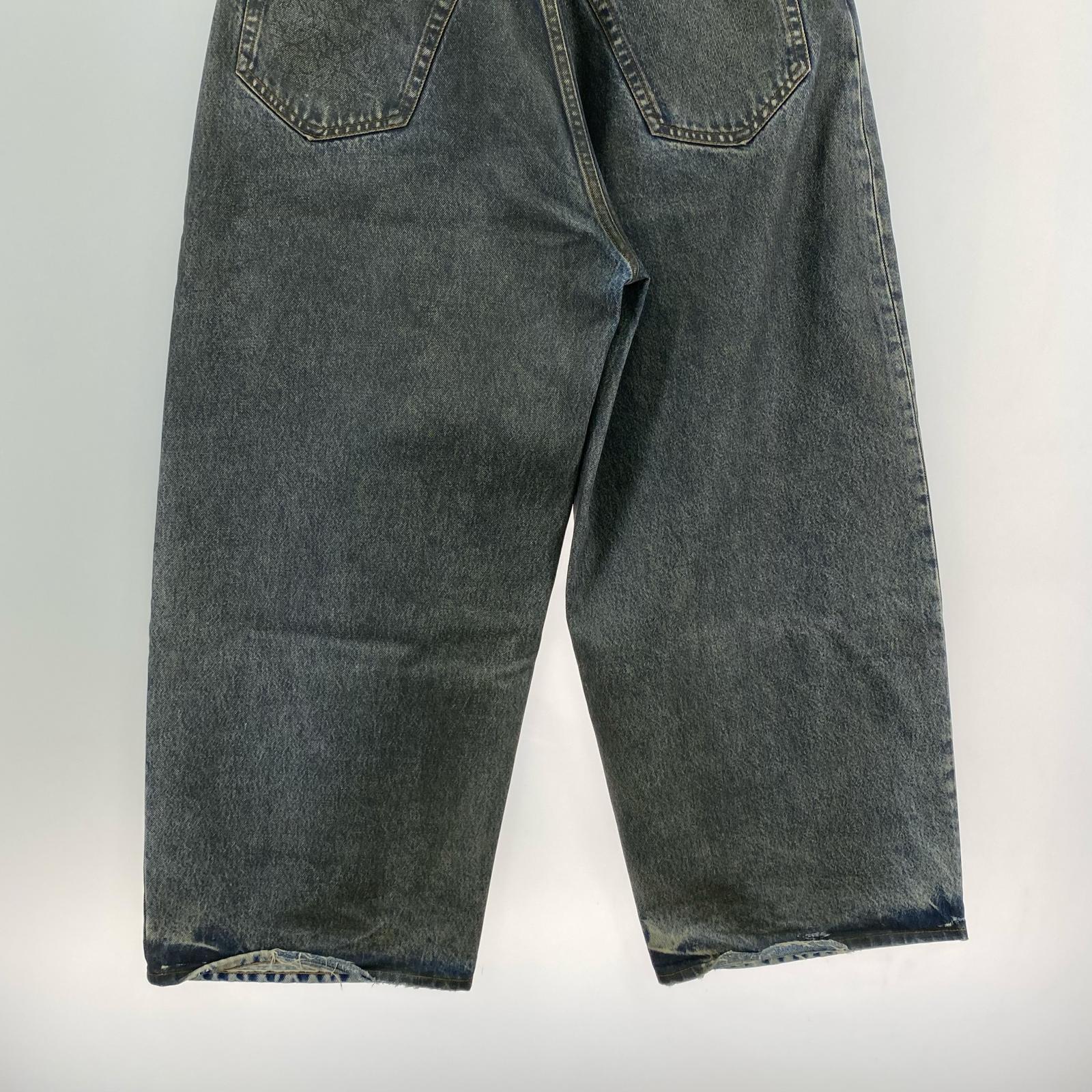 デニムパンツ Acne Studios 2023 Asphalt Coating SUPER BAGGY JEANS コーティングバギーデニム 28/30