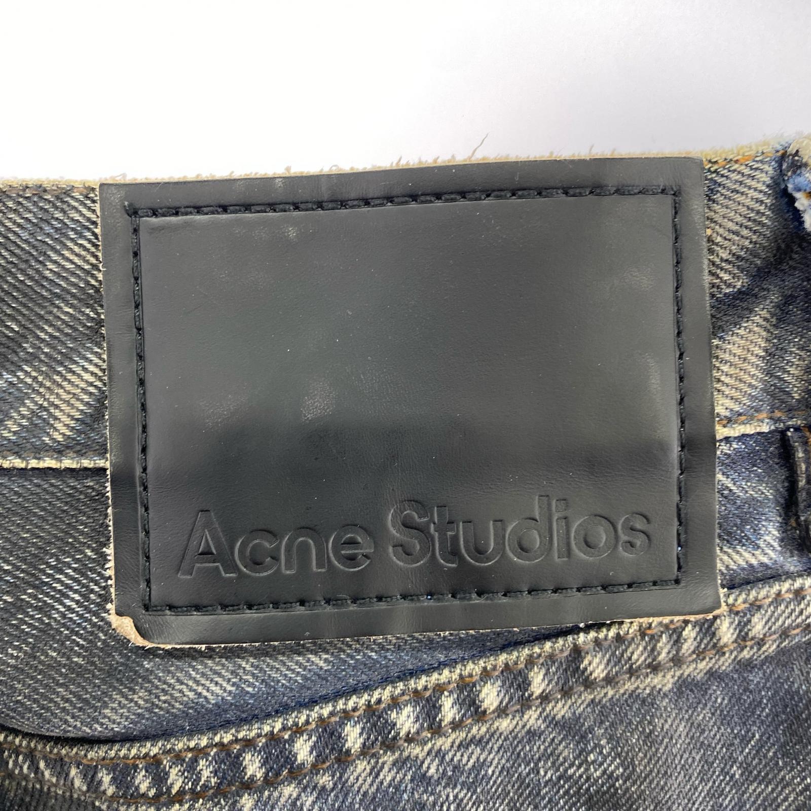 デニムパンツ Acne Studios 2023 Asphalt Coating SUPER BAGGY JEANS コーティングバギーデニム 28/30