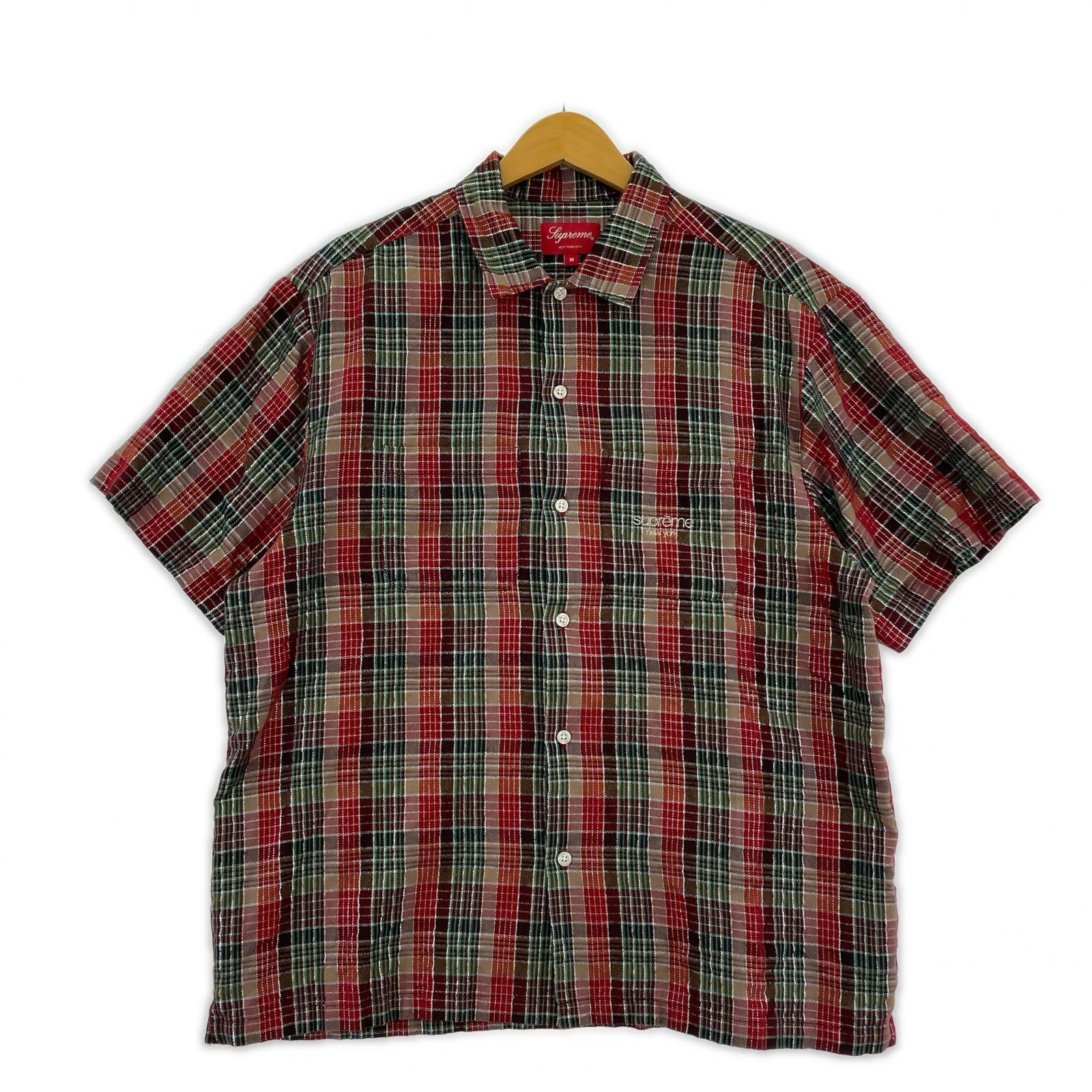 半袖シャツ 23ss Metallic Plaid S M