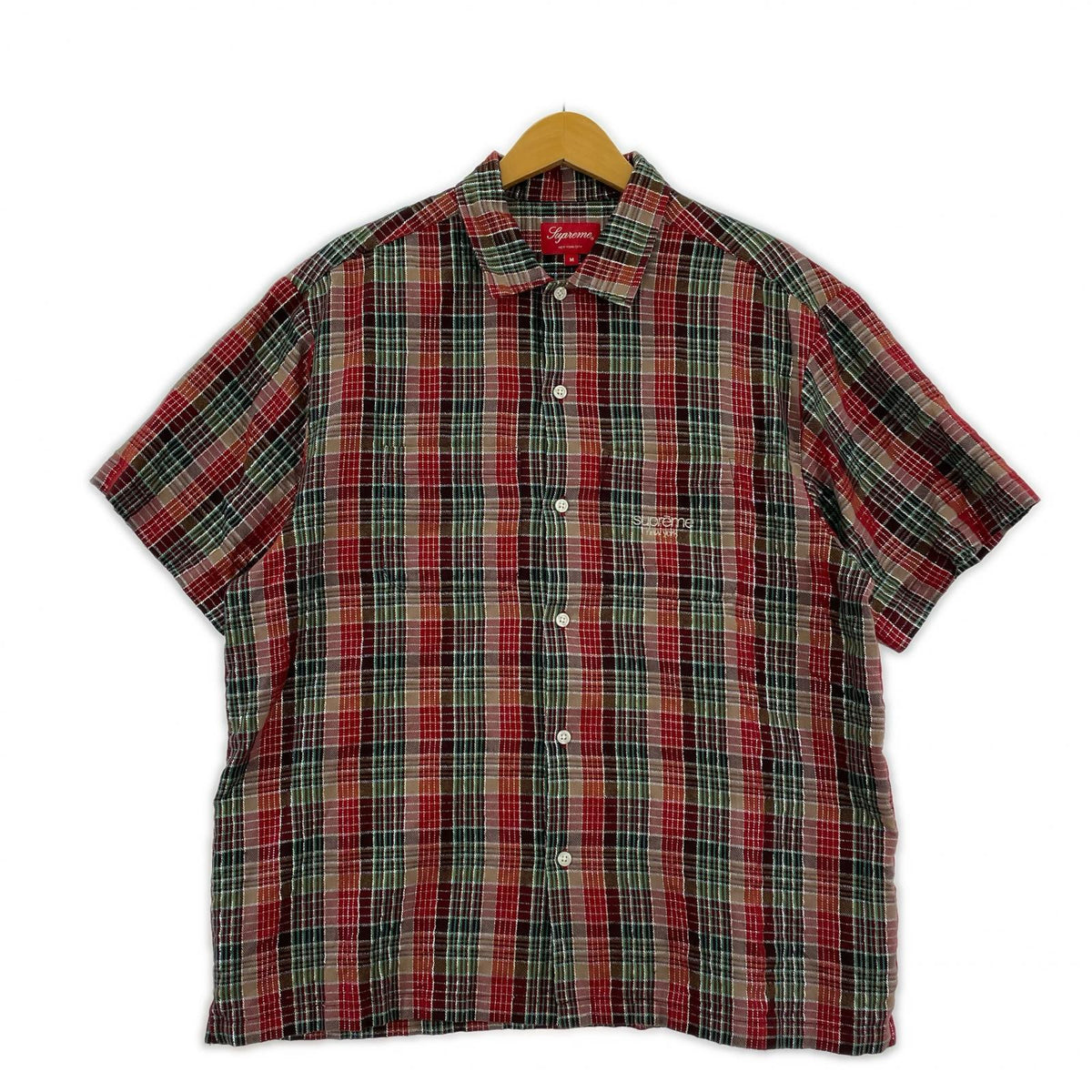 半袖シャツ 23ss Metallic Plaid S M