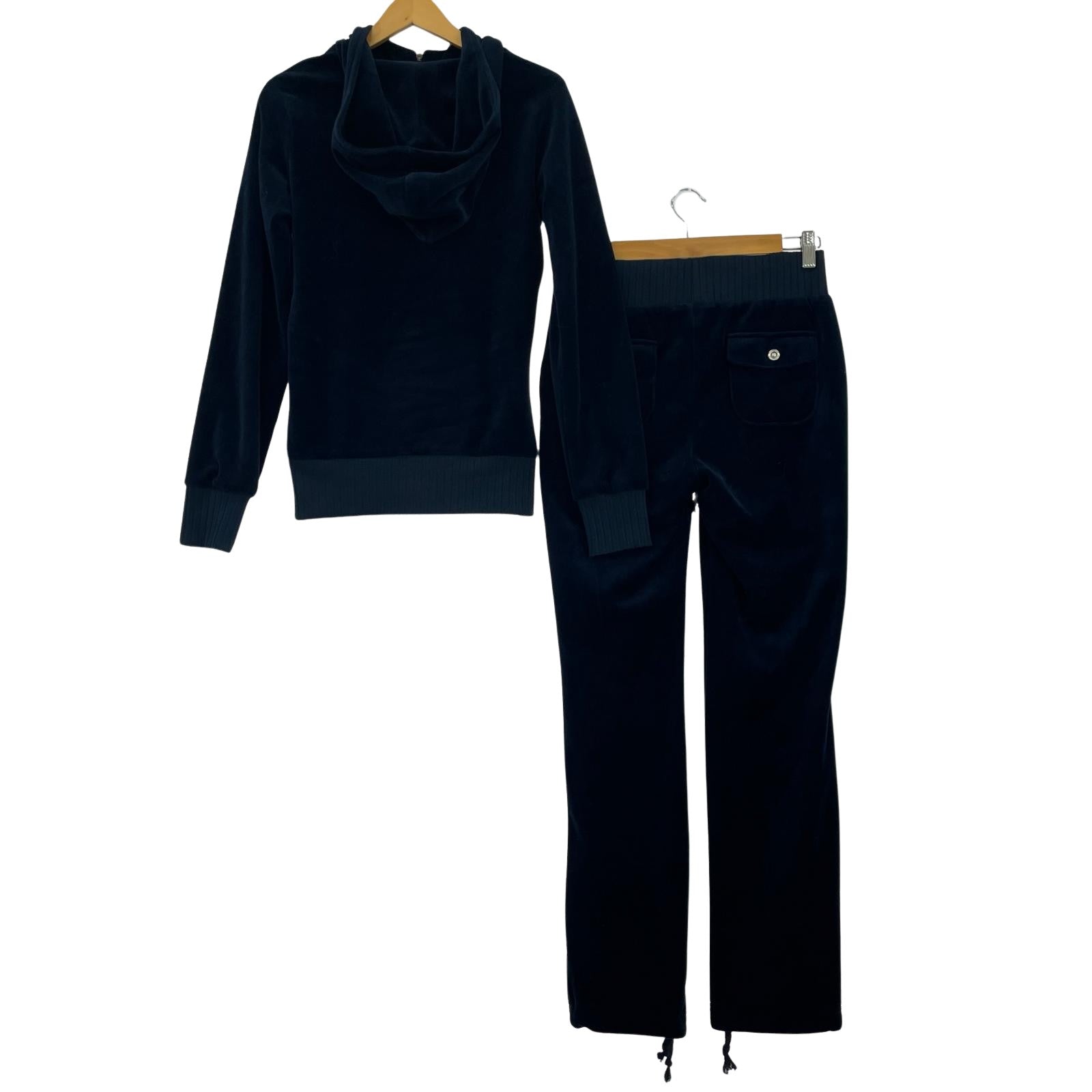セットアップ model-style.fitness ベロア M ネイビー