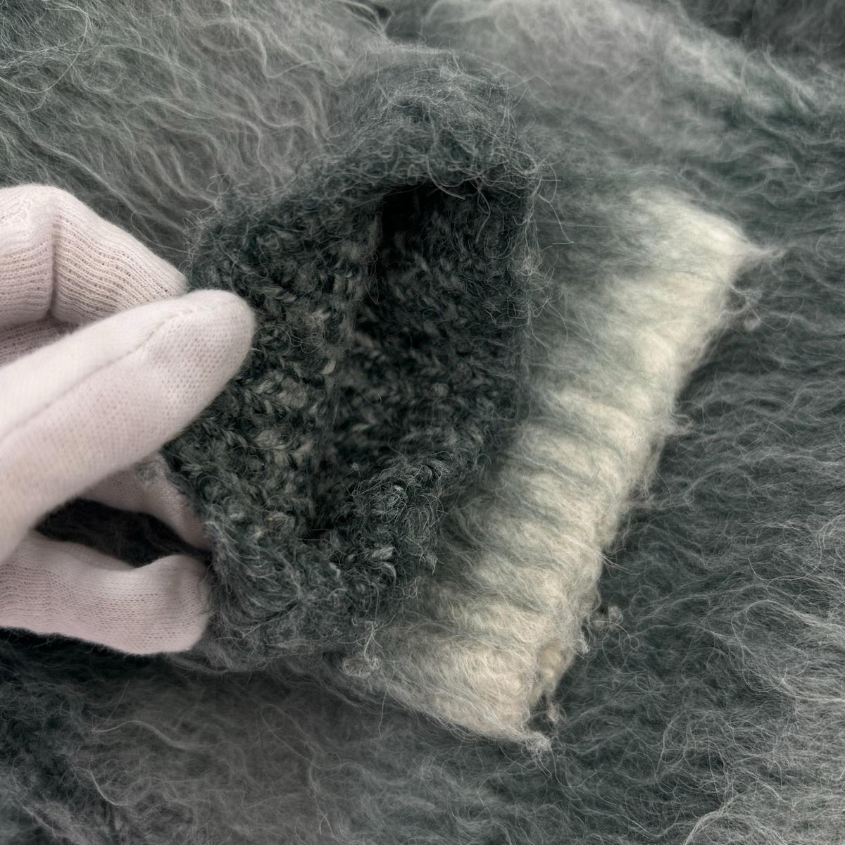 パーカー WOKE EDGE Gradation Mohair Zip Knit L
