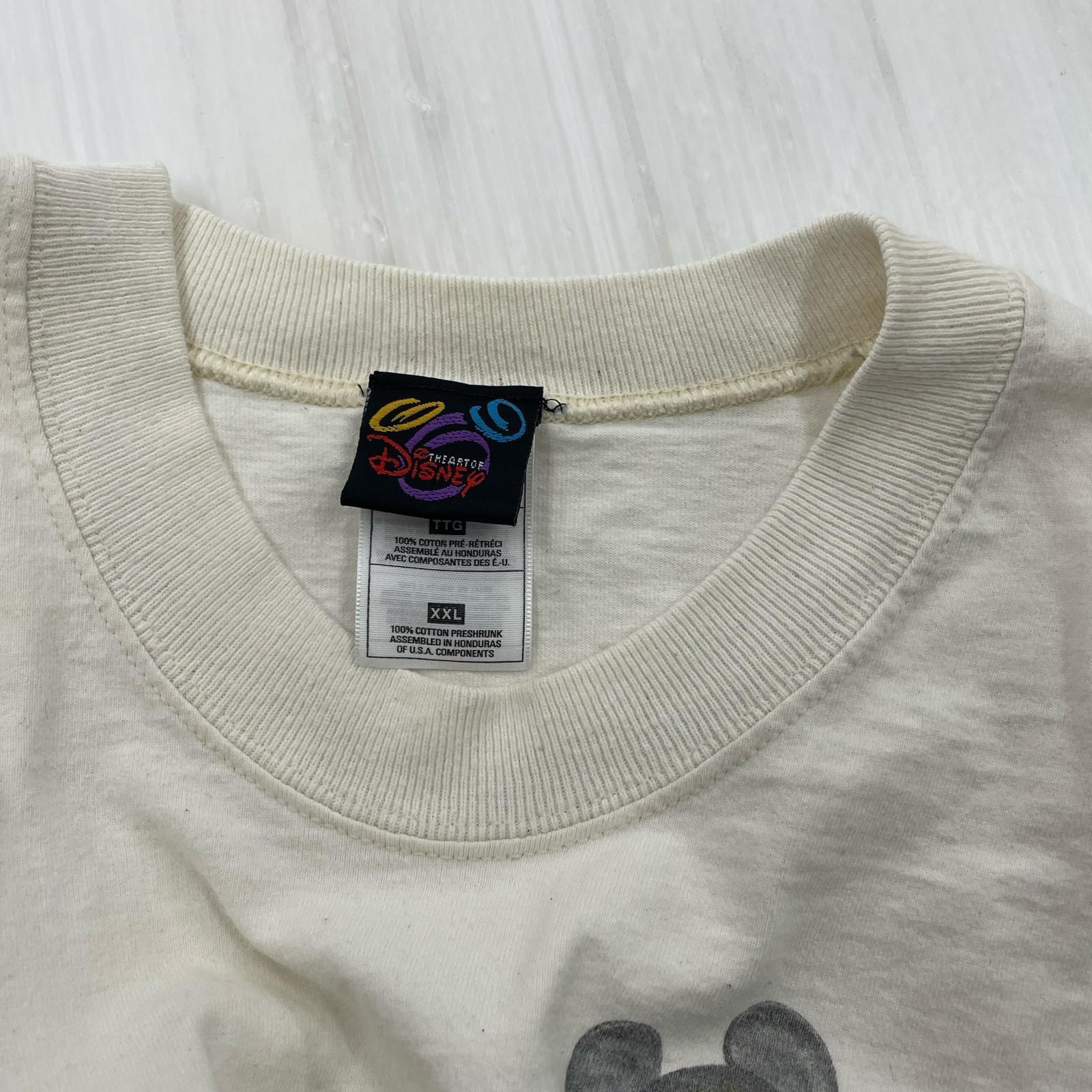 半袖Tシャツ 90s ミッキー ノーマンロックウェル パロディーTEE (XXL) ベージュ