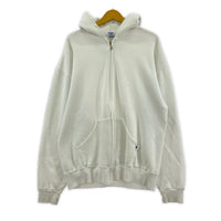 パーカー 90s RUSSELL (L) 白 L ホワイト