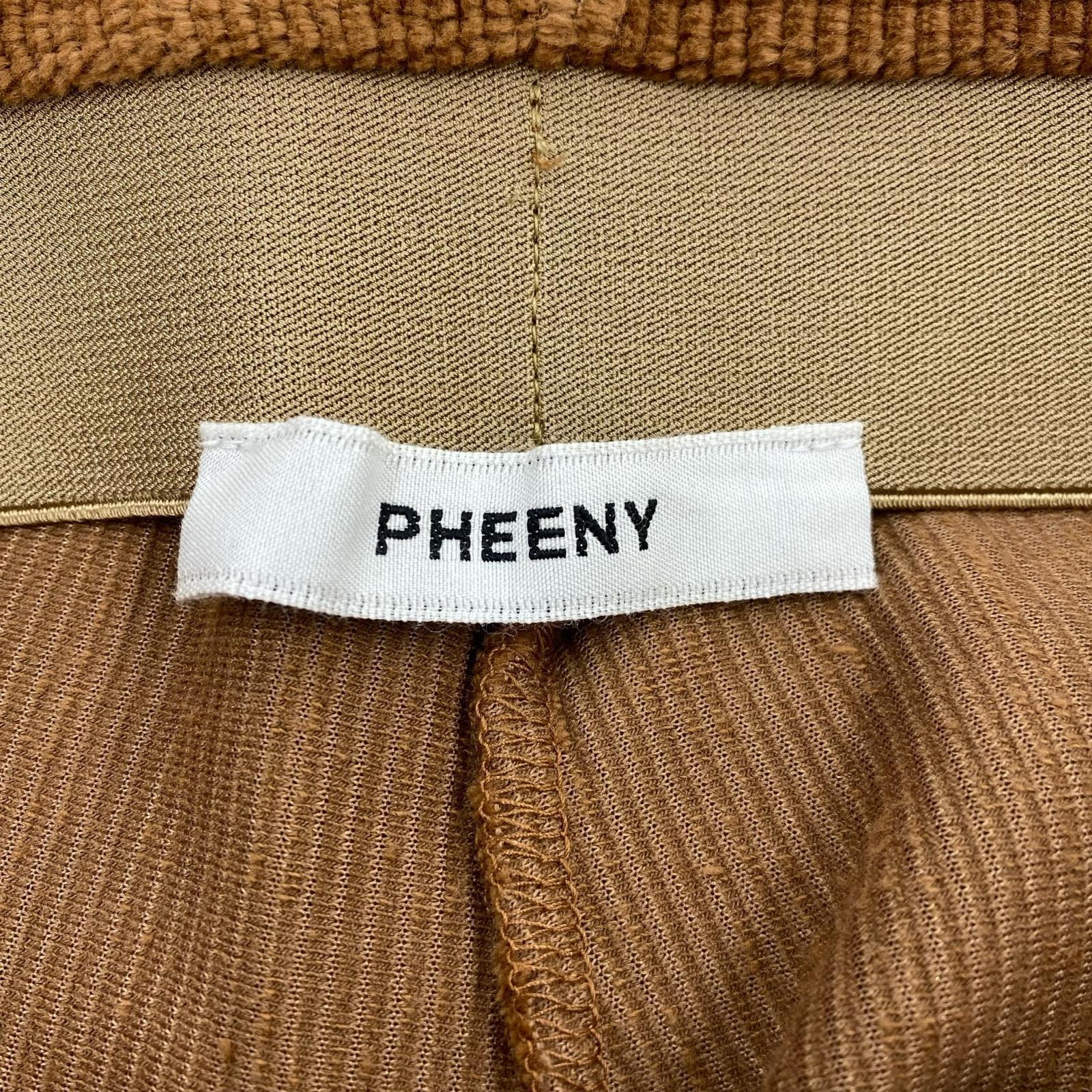 パンツ Corduroy like pile wide pants 茶 1 ブラウン