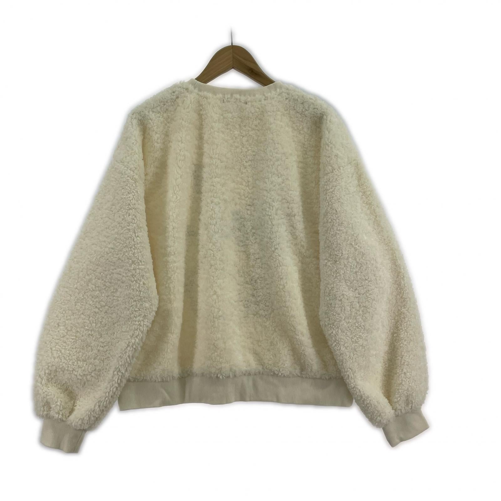 スウェット NAUGHTY CAT BOA TOPS アイボリー 2 2