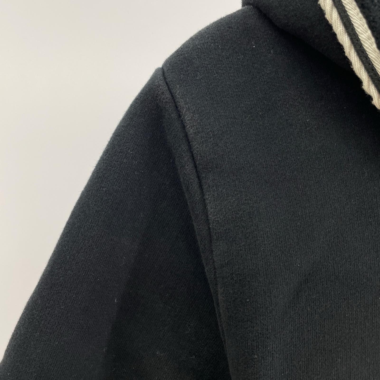 パーカー 10AW フードスナップワッペンパーカー (S) 黒 S ブラック