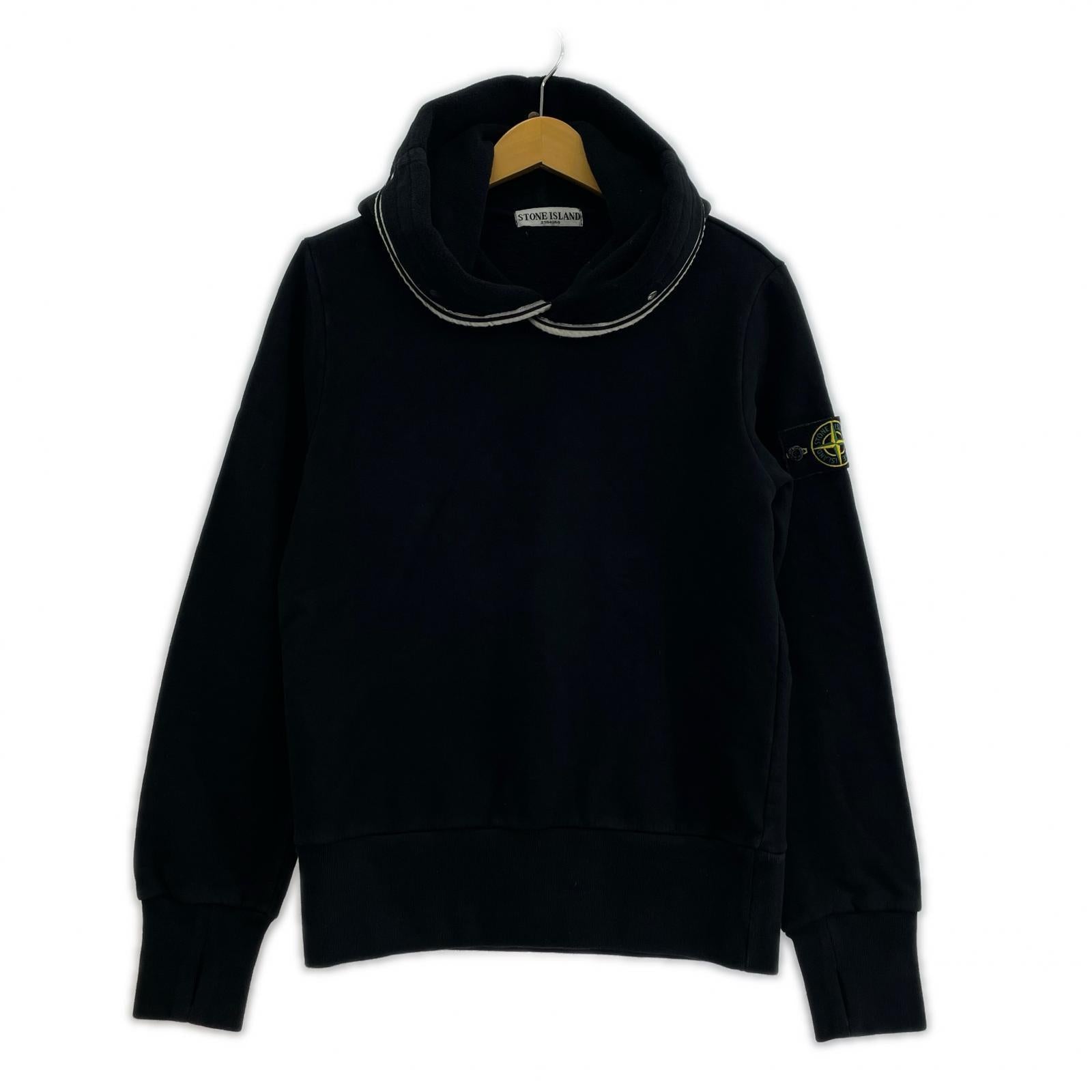 パーカー 10AW フードスナップワッペンパーカー (S) 黒 S ブラック