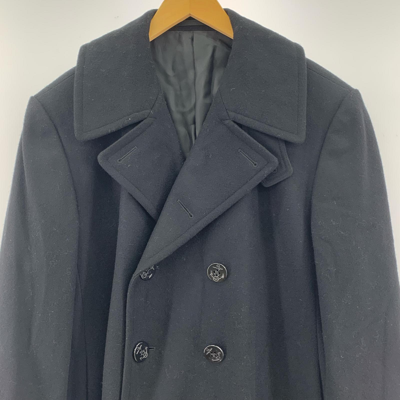 ジャケット 22AW Long Flare Pea Coat 44 ブラック