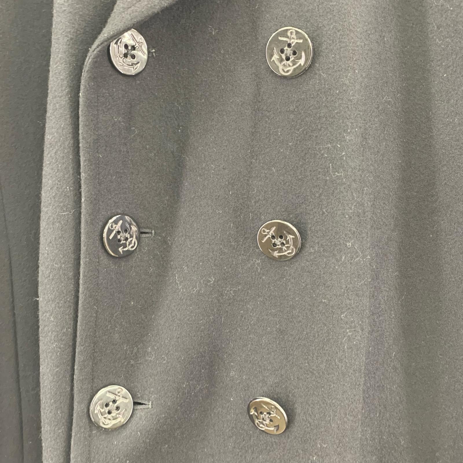 ジャケット 22AW Long Flare Pea Coat 44 ブラック
