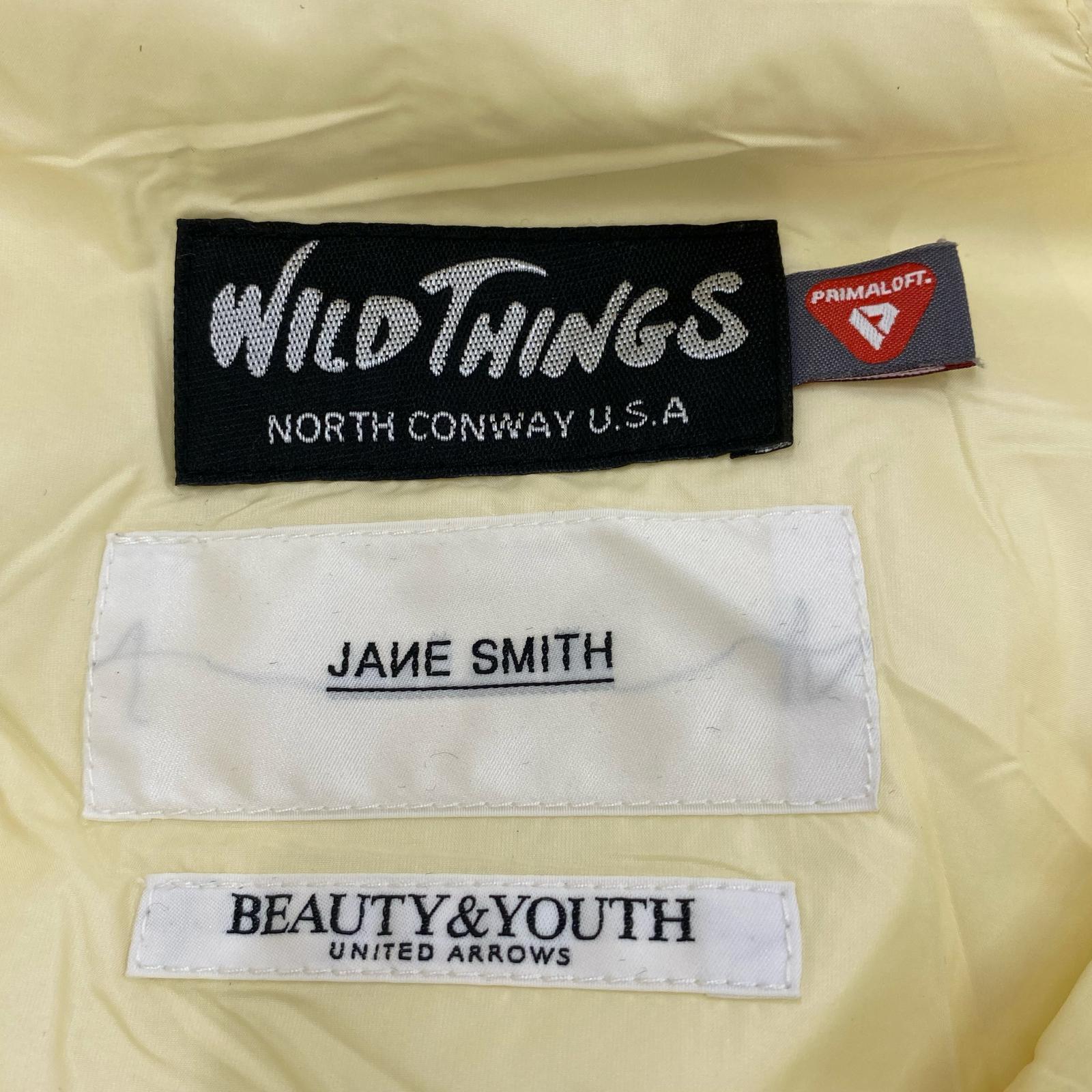 ダウンジャケット ×JANE SMITH×BEAUTY&YOUTH 中綿ジャケット アイボリー