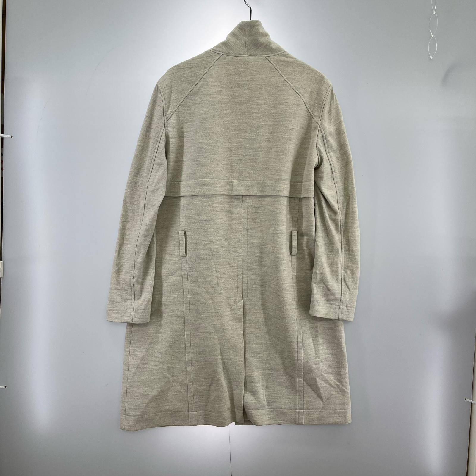 ジャケット ウールロング 変形コート ベージュ S S ベージュ