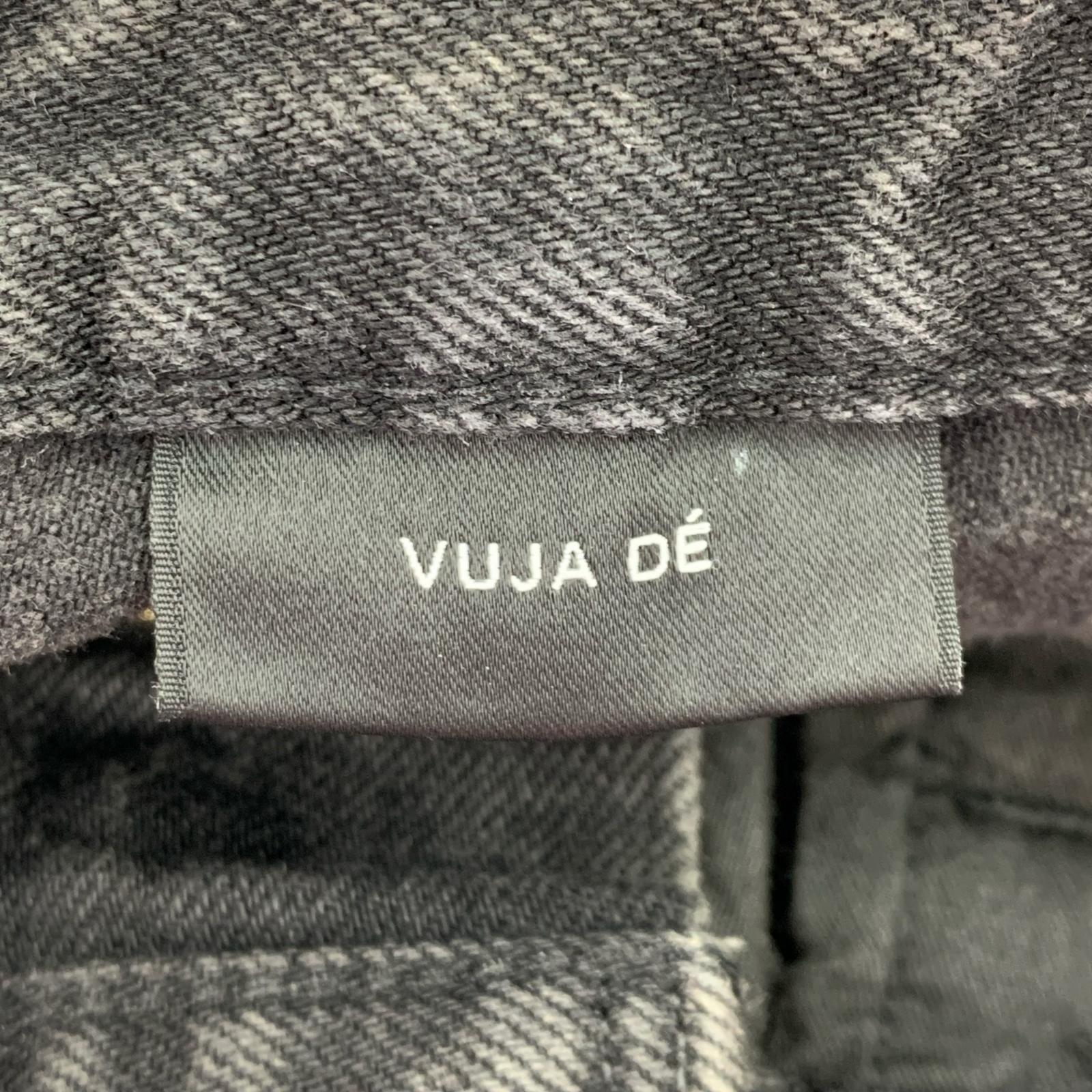 デニムパンツ VUJA DE WES RELAXED FIT NANOMIST JEANS S S ブラック