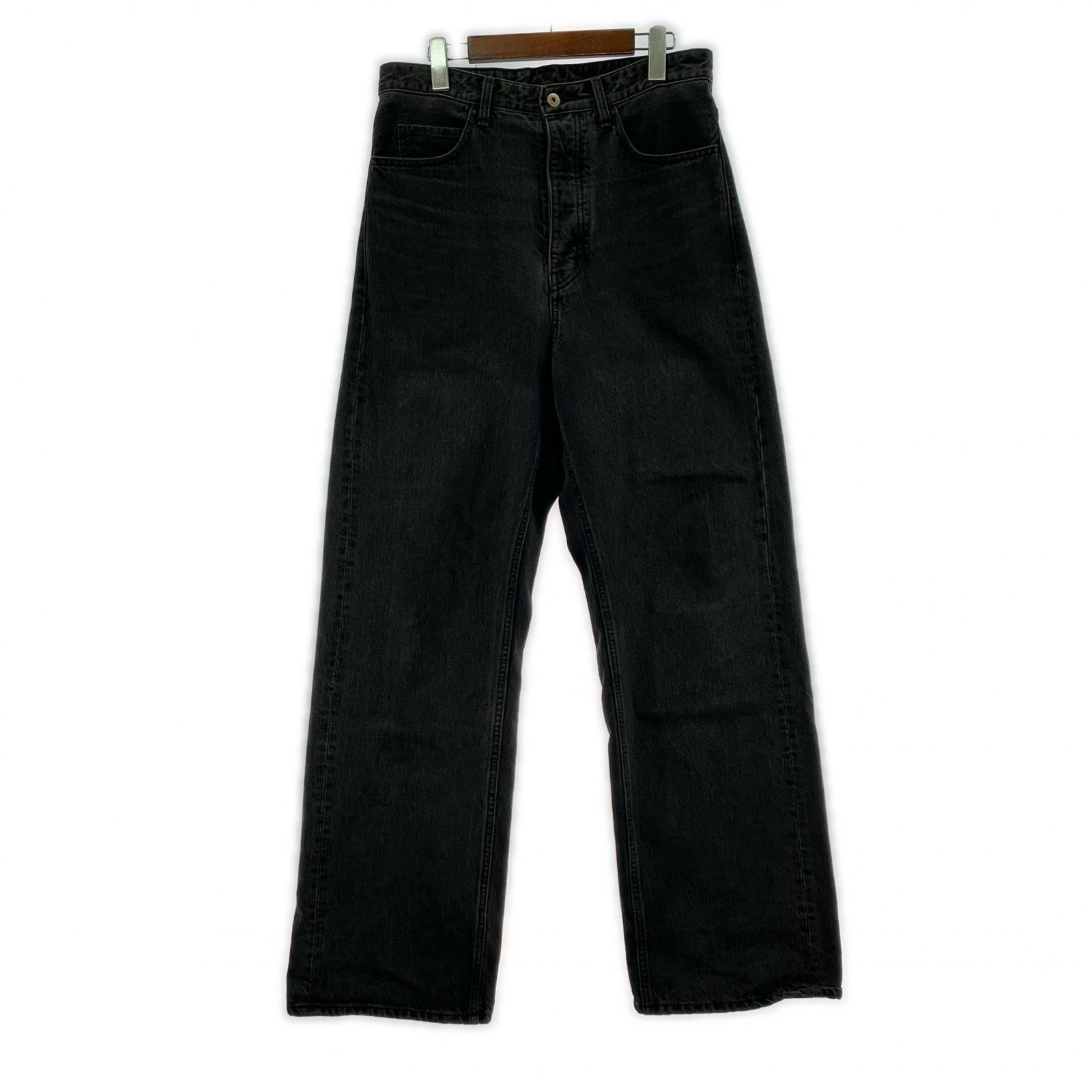 デニムパンツ VUJA DE WES RELAXED FIT NANOMIST JEANS S S ブラック
