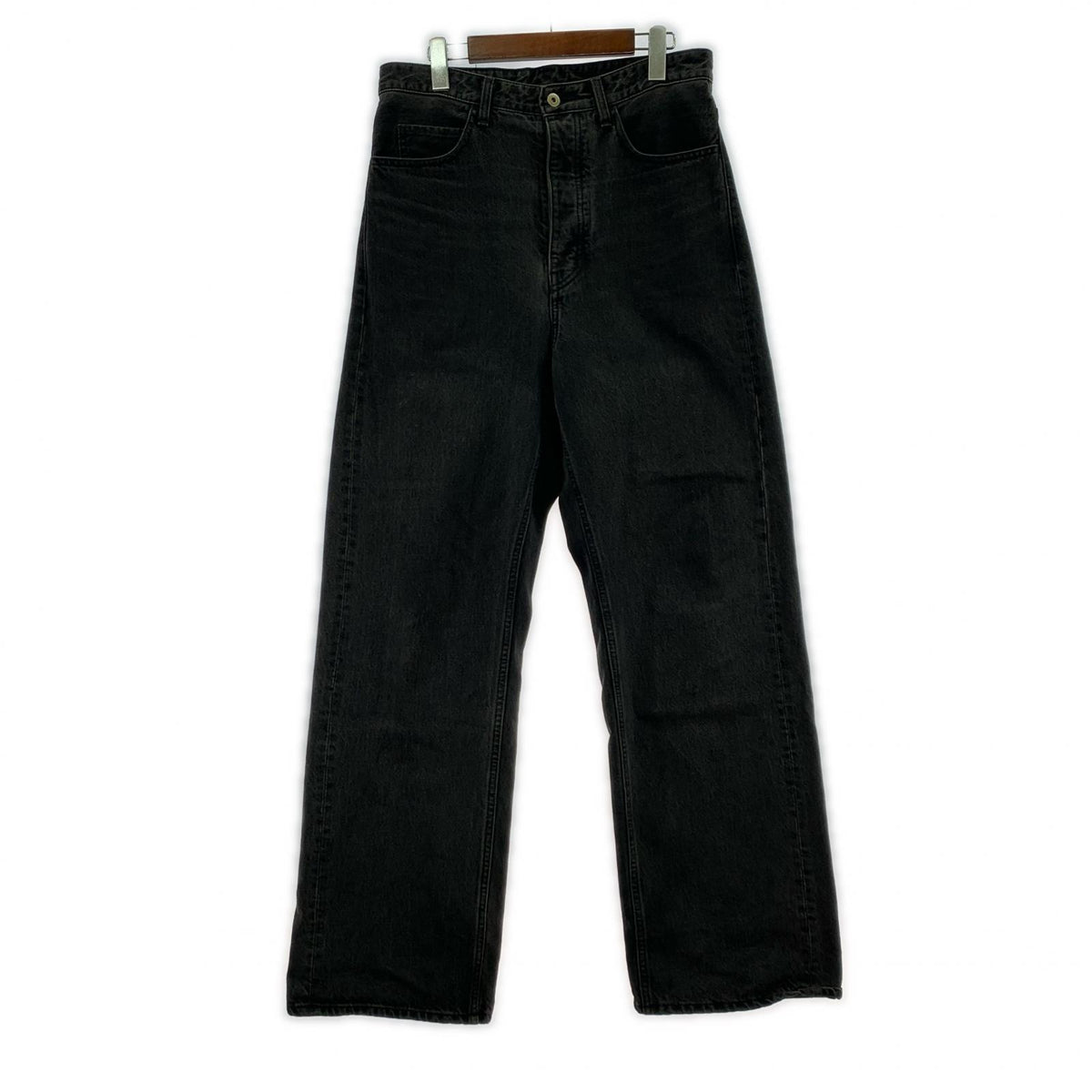 デニムパンツ VUJA DE WES RELAXED FIT NANOMIST JEANS S S ブラック