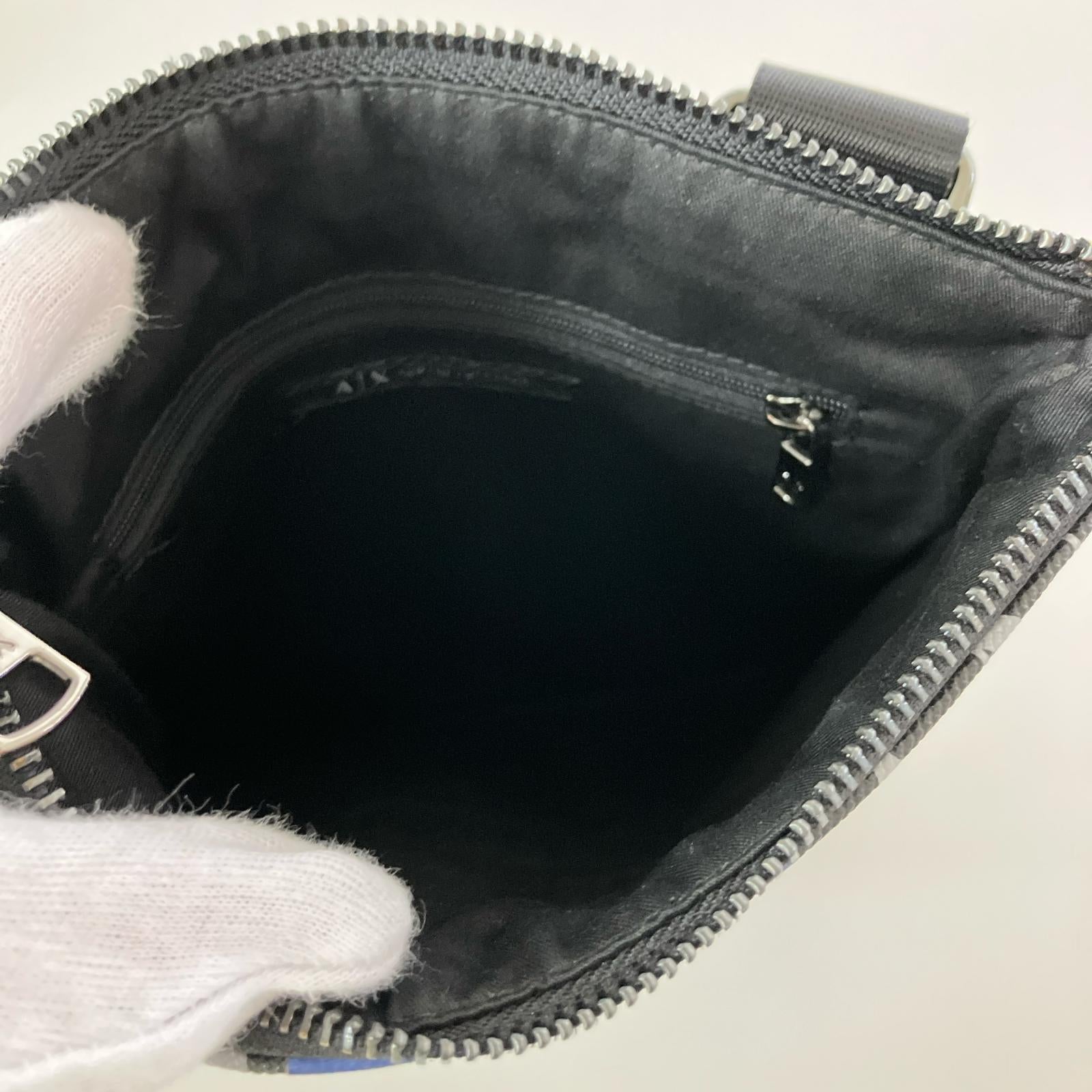 ショルダーバッグ 総柄 グレー