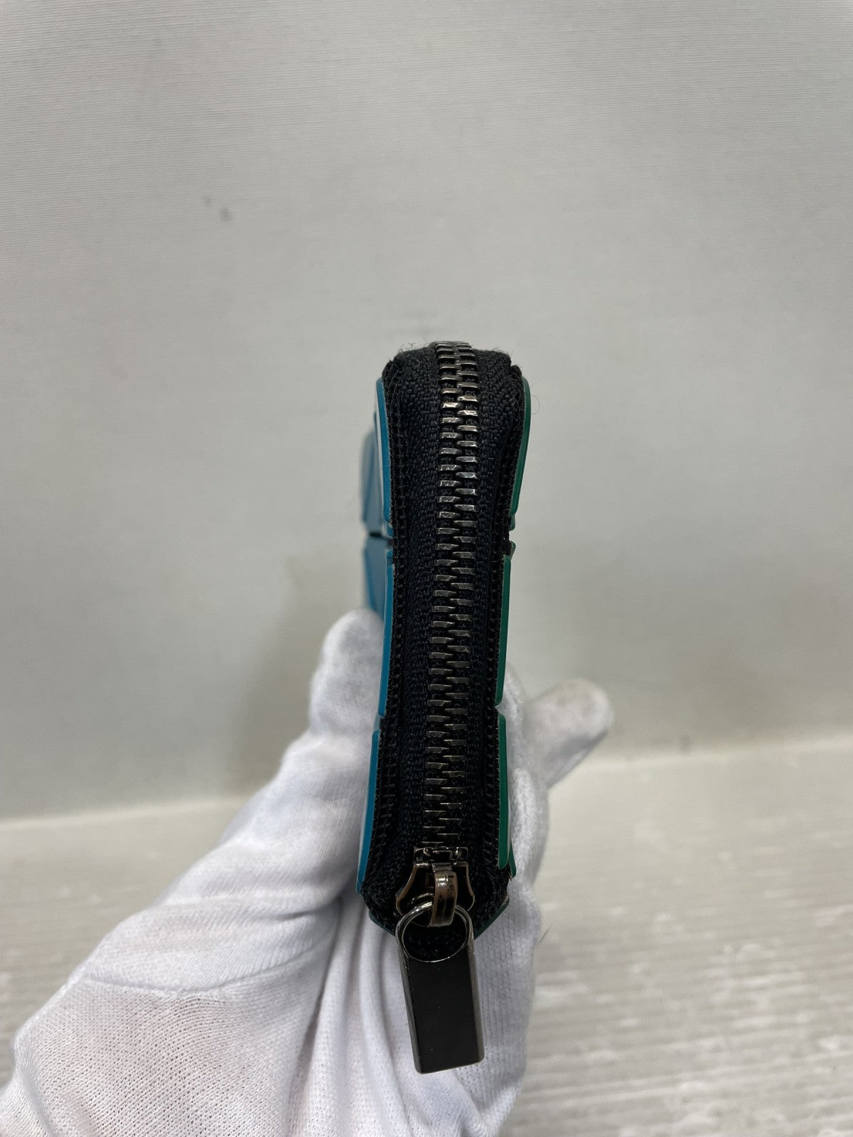 コインケース BAOBAO ISSEY MIYAKE バイカラー コインケース グリーン×ターコイズ