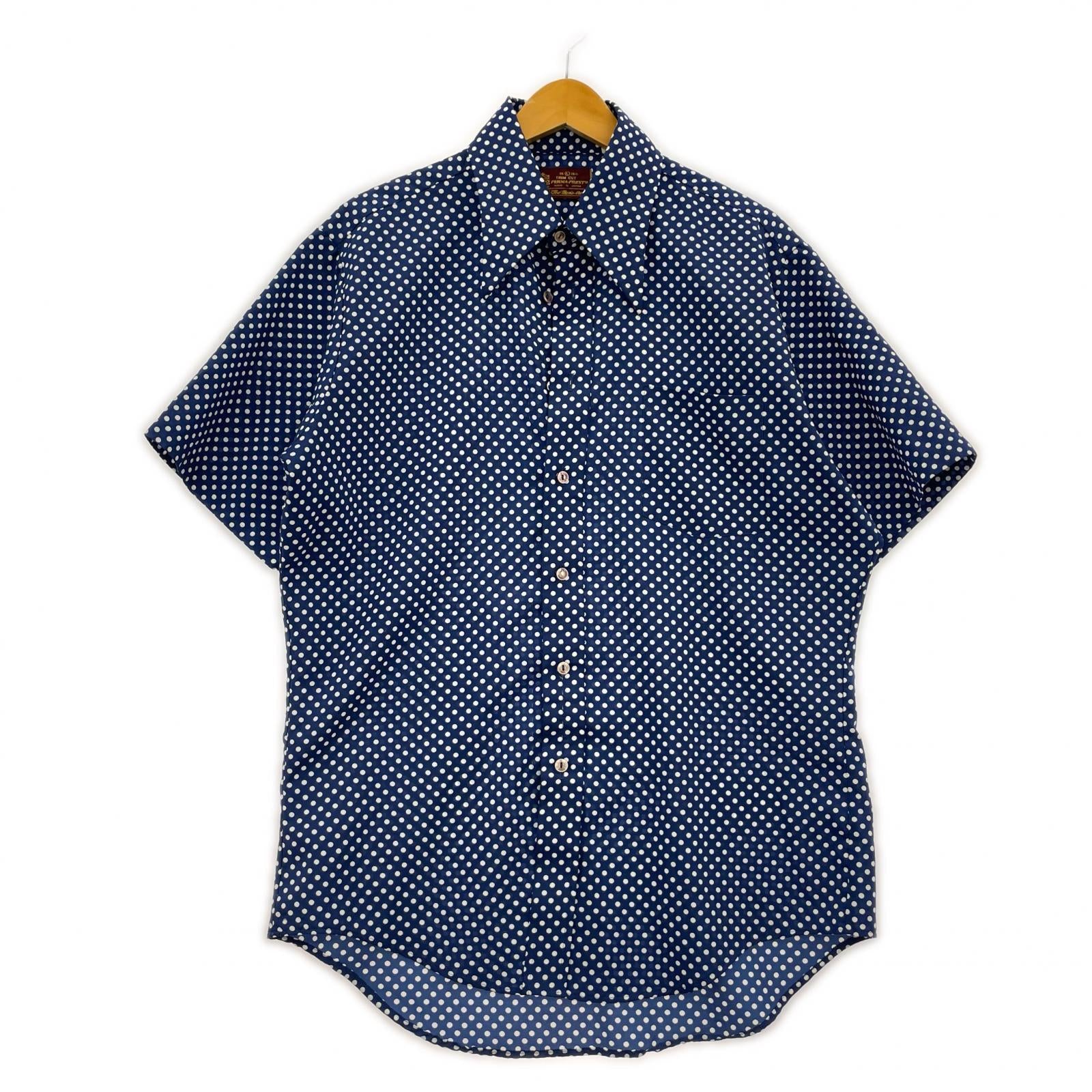 半袖シャツ Sears KINGS ROAD ドットシャツ BLU (L) L ブルー