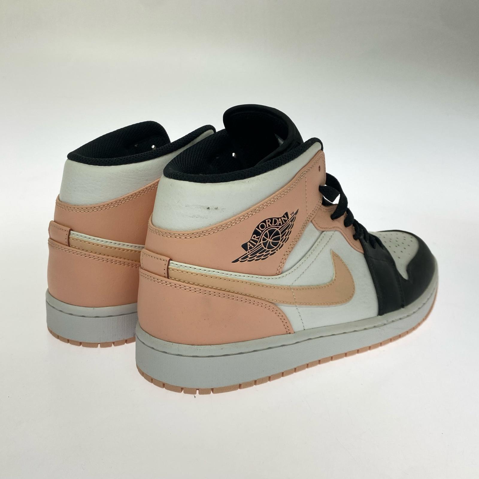 スニーカー AIRJORDAN1MID "WHITE/BLACK/CRIMSON TINT" 28.5cm (US10 1/2 UK10 EU47)