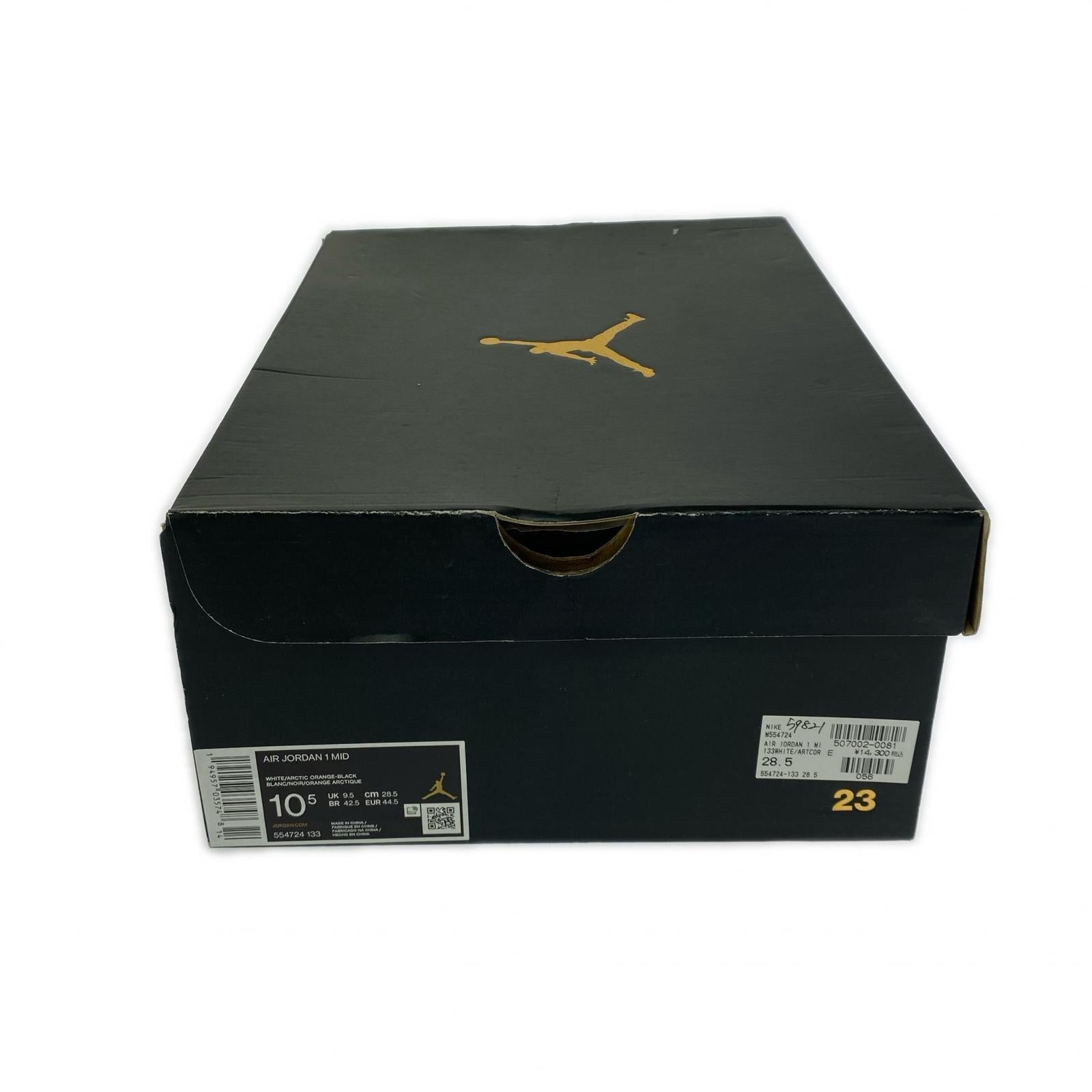 スニーカー AIRJORDAN1MID "WHITE/BLACK/CRIMSON TINT" 28.5cm (US10 1/2 UK10 EU47)
