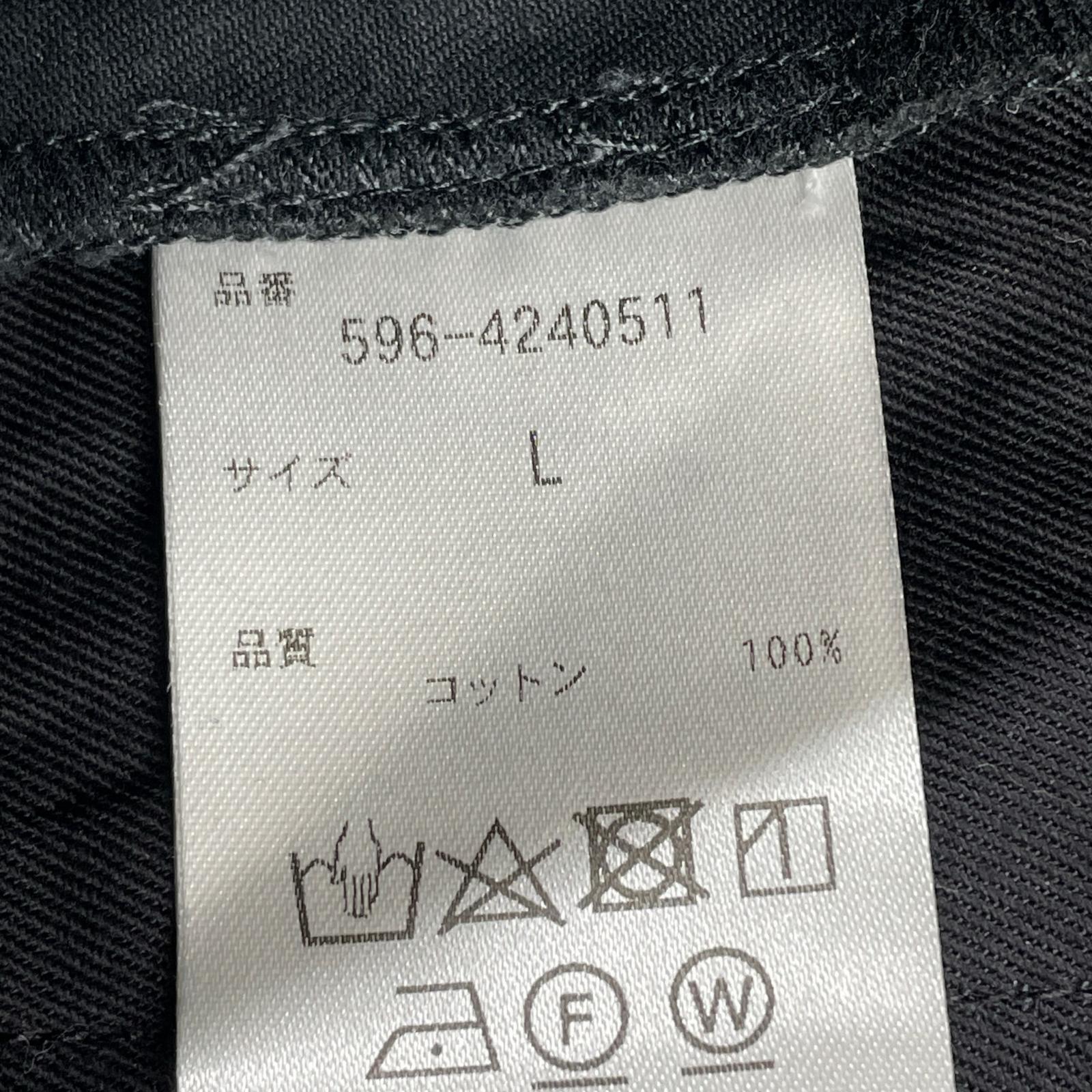 パンツ 24SS ベルテッド コットンパンツ M L ブラック
