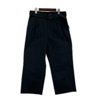 パンツ 24SS ベルテッド コットンパンツ M L ブラック