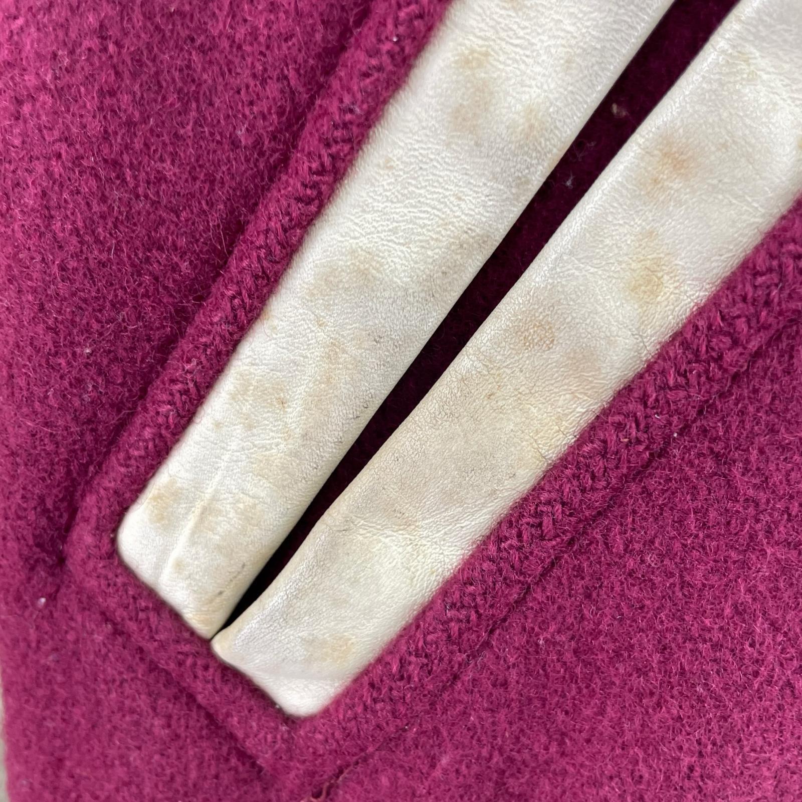 ジャケット albion knitting mills 袖レザー