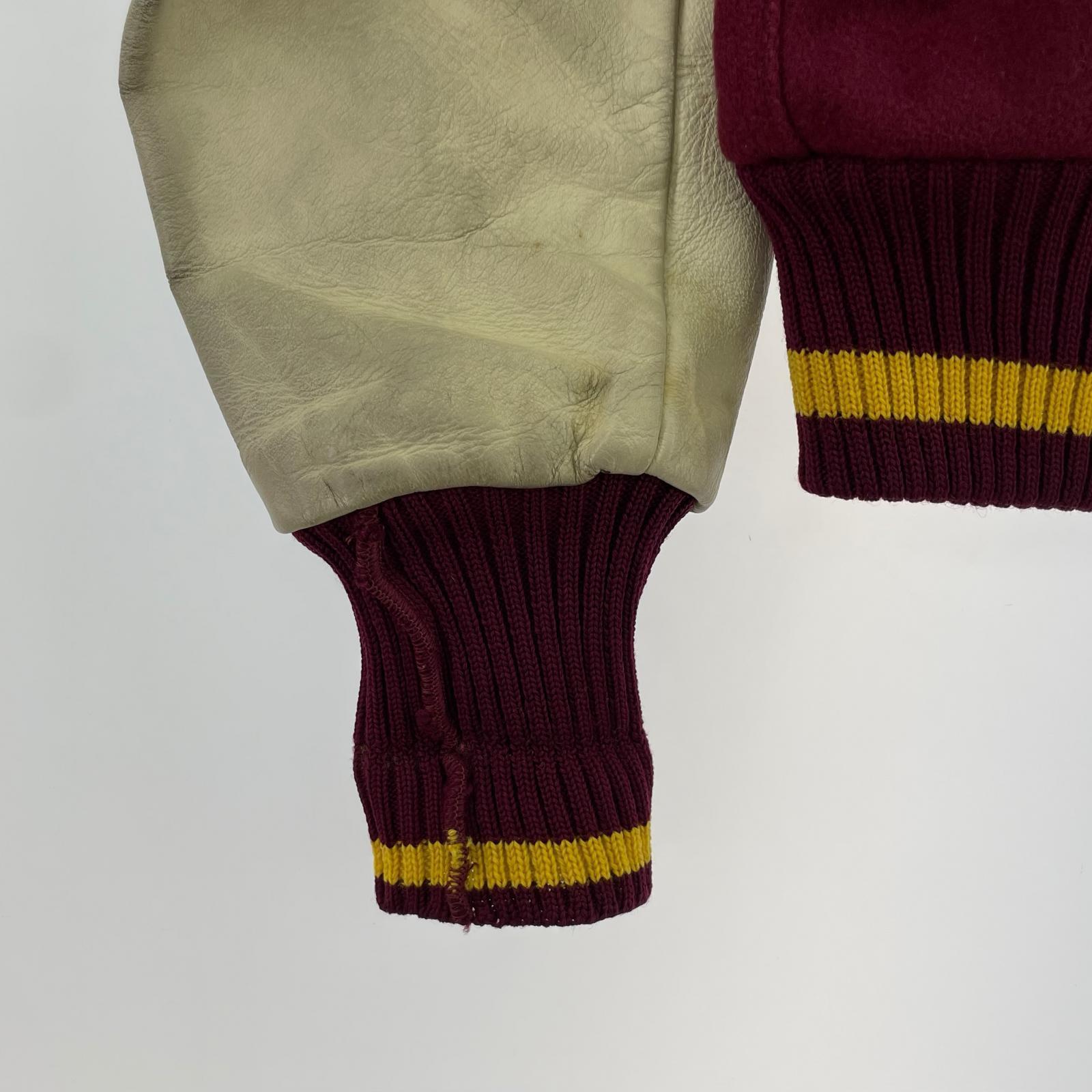 ジャケット albion knitting mills 袖レザー