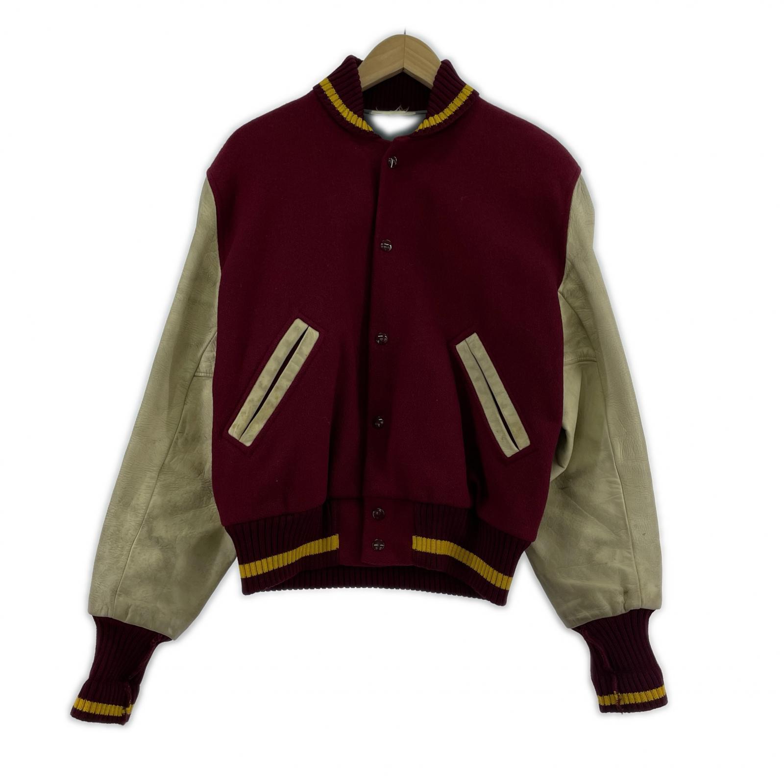 ジャケット albion knitting mills 袖レザー