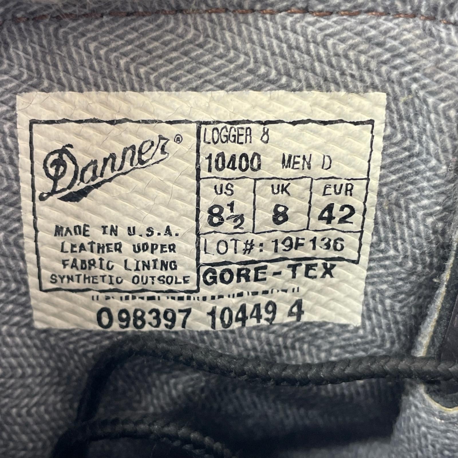 ブーツ Danner LOGGER 8 サイズ8ハーフ ブラック