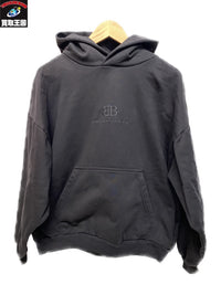 BBロゴ エンボス加工 パーカー BLK