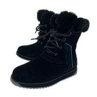ブーツ ムートンレースアップブーツ BLK 23cm (US5 UK4 1/2 EU36) ブラック