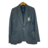 テーラードジャケット POLO RALPH LAUREN テーラードジャケット・ブレザー エンブレム サイズ4 グレー 4 グレー