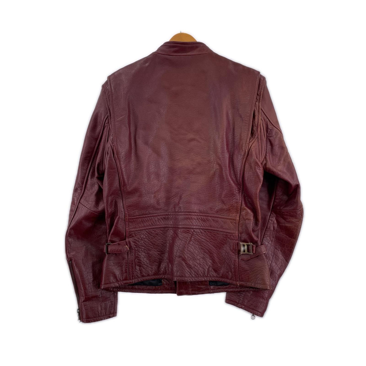 レザージャケット Leather Jacket M M ワインレッド
