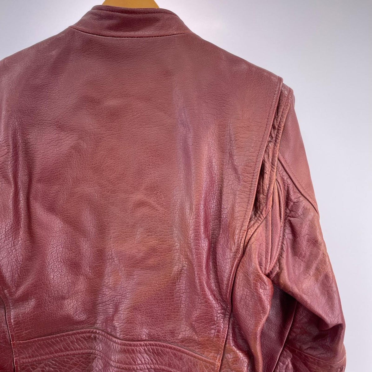 レザージャケット Leather Jacket M M ワインレッド